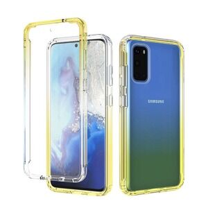 Samsung‎ Galaxy S23 Case Full-Body Rugged Transparent Yellow Blue